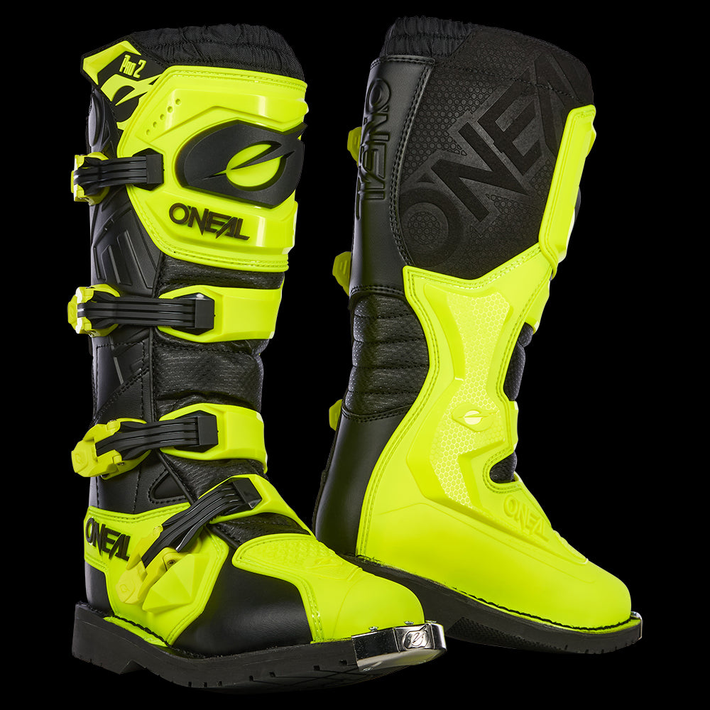 O'Neal 2025 Motocross Boots Rider Pro 2 Neon Yellow
